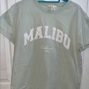 H&M California Graphic Tee - Light Green